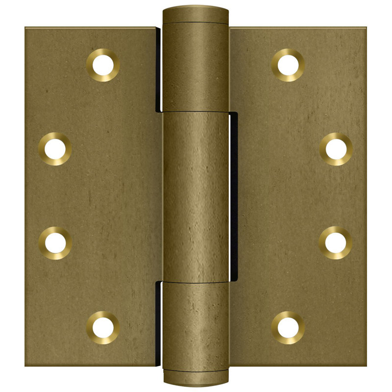 Deltana DSB45RM10BM 4-1 / 2 "x 4-1 / 2" charnière bronze moyen 5,1 mm, Bronze moyen