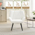 Fauteuil d'appoint, canapé simple à accoudoirs rembourrés, Tissu noir