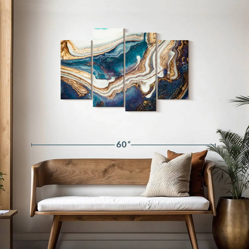 Avery Agate Ripples Abstract, 27" H x 43" W
