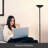 Jacobus 66'' Black LED Torchiere Floor Lamp-753326605