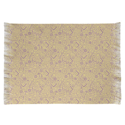 Tapis jaune/rose rpg Mcguigan