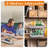 4-Tier Slim Storage Cart Mobile Shelving Unit Rolling Cart with Handle-75667896