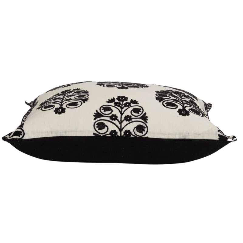 Talitha Embroidery Self-Flange Accent Pillow