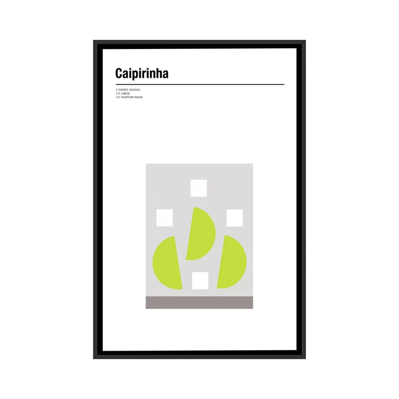 Caipirinha by Nick Barclay - Wrapped Canvas Gallery-Wrapped Canvas Giclée, Black Framed Canvas, No Mat