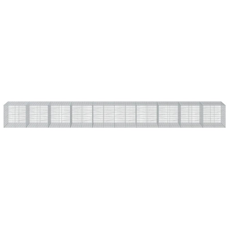 Grande jardinière pliante Gabion, H 39,4 po x l 39,4 po x P 39,4 po