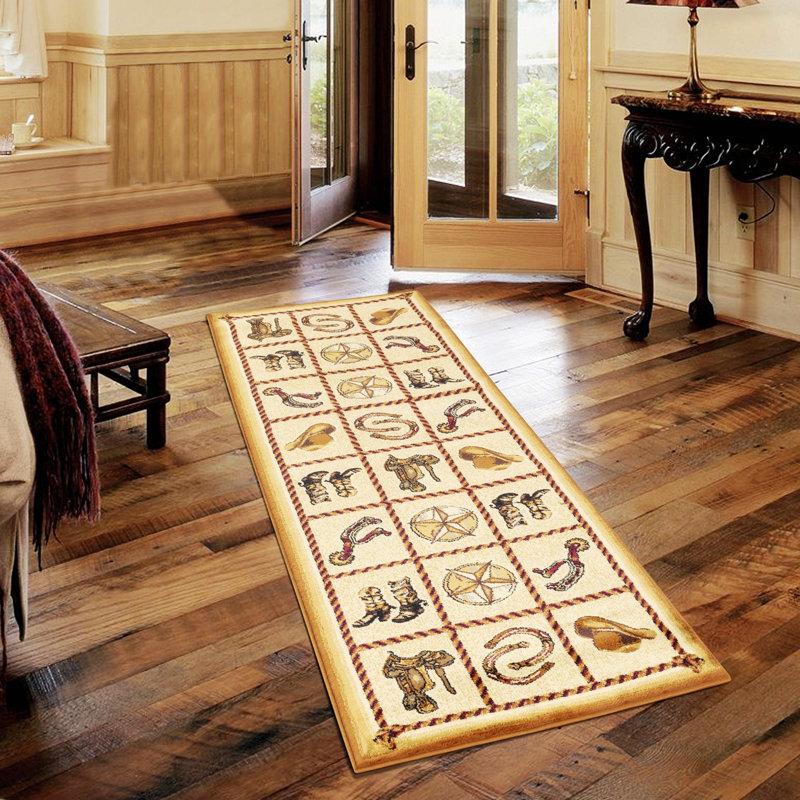 Tapis d'intérieur, tapis Burchell pour espace de vie, Rectangulaire 2 pi x 3 pi