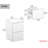 Dallas Modern 2-Drawer Nightstand/Small Desk - Versatile Storage - W17.8" - White