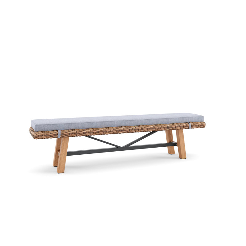 Truss Outdoor Teak Dining Bench
