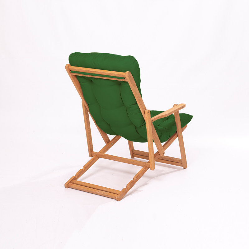 Phillippi Folding Deck Chair, Green