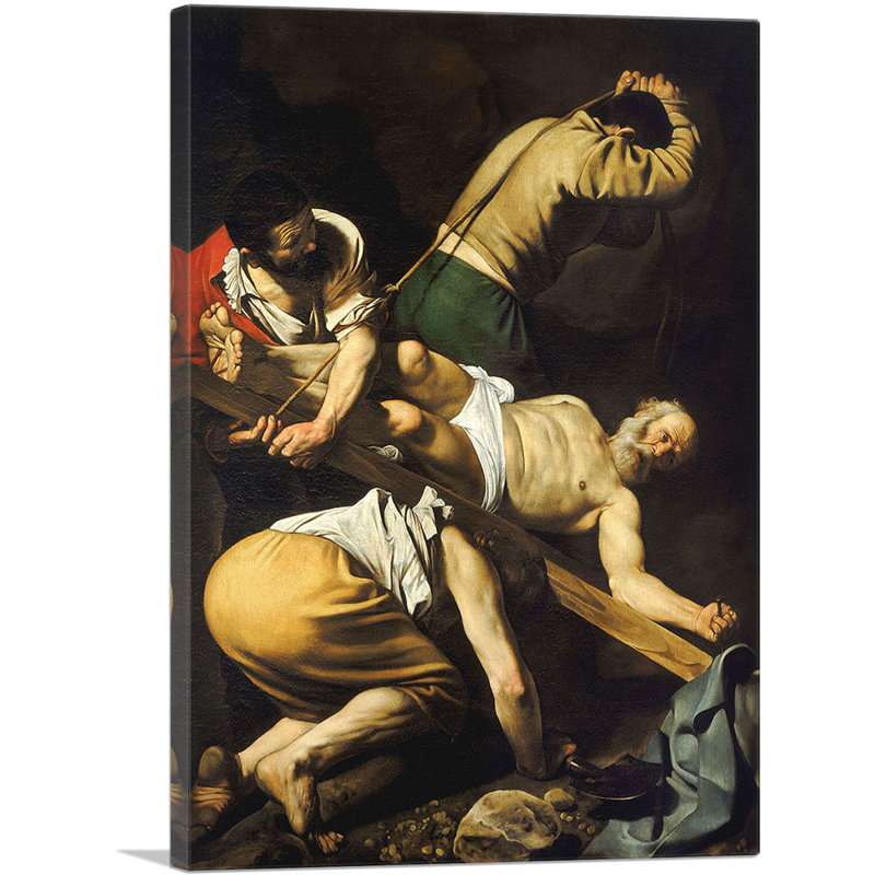 Crucifixion de Saint-Pierre - impression, H 40 po x l 26 po x P 1,5 po