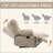 Large Manual Recliner Chair In Fabric For Comfortable Living Room Seating And Relaxation-807121440