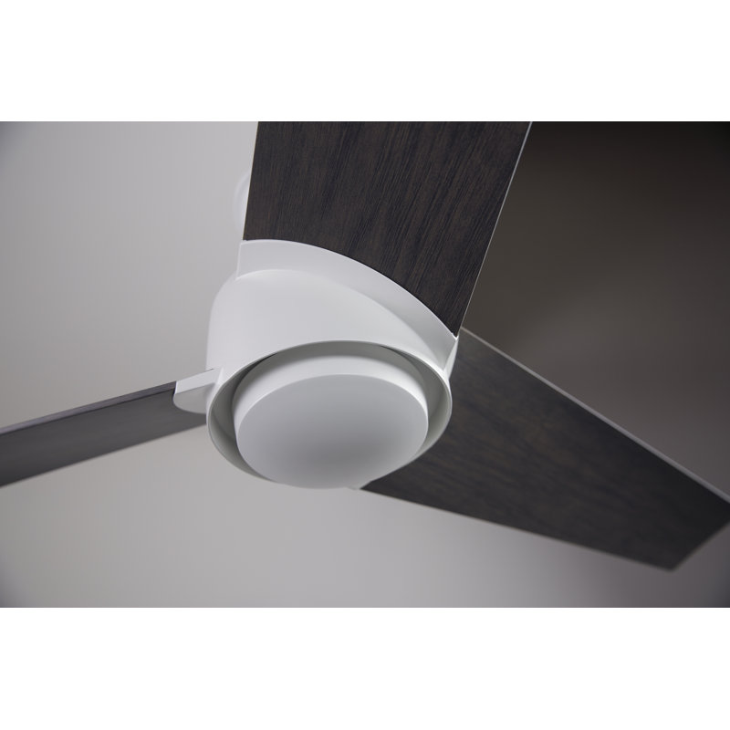 Ambit 56'' Ceiling Fan, Graywash, Matte White, Wall Control