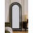 French-Style Vintage Agate Wicker Reclining Full-Length Mirror