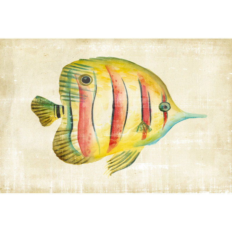 Aquarium Fish III, peinture sur toile, H 8 po x l 12 po