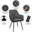 Upholstered Dining Chair with Modern Tufted PU Leather-1452466896