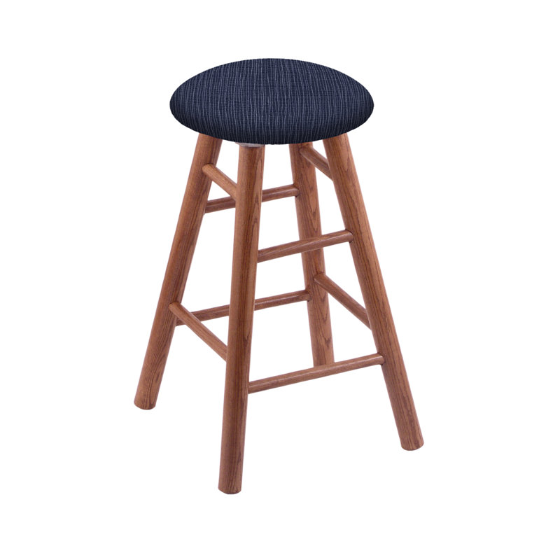 Swivel 24" Bar Stool, Medium Oak, Graph Anchor, Extra Tall (36” Seat Height)