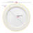 White with Gold Edge Rim Plastic Appetizer/Salad Plates (7.5")