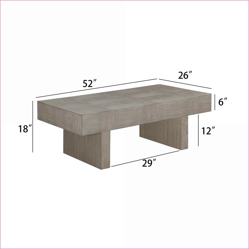 Ensemble de 3 tables basses en bois brun et gris pour le salon, style maison de campagne contemporaine, durable et amp; Assemblage facile