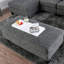 Repose-pieds de style contemporain avec repose-pieds en chenille 1pc
