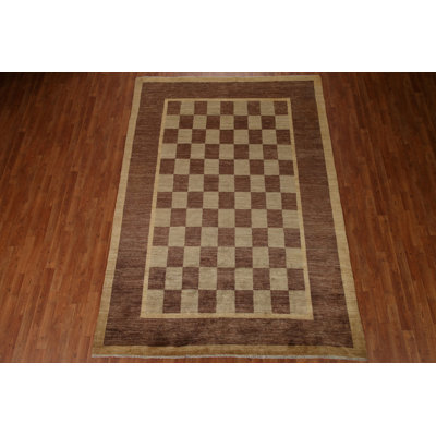 One-of-a-Kind 6'10" X 9'7" New Age Wool Area Rug in Brown