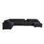Canapé modulaire en tissu 141,5 po Chenille-412282874