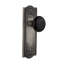 Meadows Plate with Black Porcelain Door Knob-1968016469