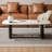 Rectangular rock plate solid wood coffee table