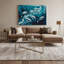 «Nautical Dolphins», art mural sur toile bleue-1813790608