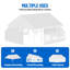 Party Tent Heavy Duty Wedding Tent Outdoor Canopy Event Shelters Galvanized Canopy Commercial Tent with Removable Sidewall Windows for Outdoor Events Wedding Birthday-821725668