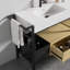 Meuble-lavabo modulaire de style industriel de 72 pouces avec barre porte-serviettes réglable, quincaillerie élégante et bords arrondis lisses, matériau en quartz, tiroir à fermeture douce de 72,24 pouces de profondeur, lavabo artistique de 5,1 pouces de profondeur.