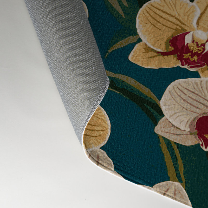 Tapis d'intérieur et d'extérieur brun Botanical, Rectangle 5 pi x 7 pi