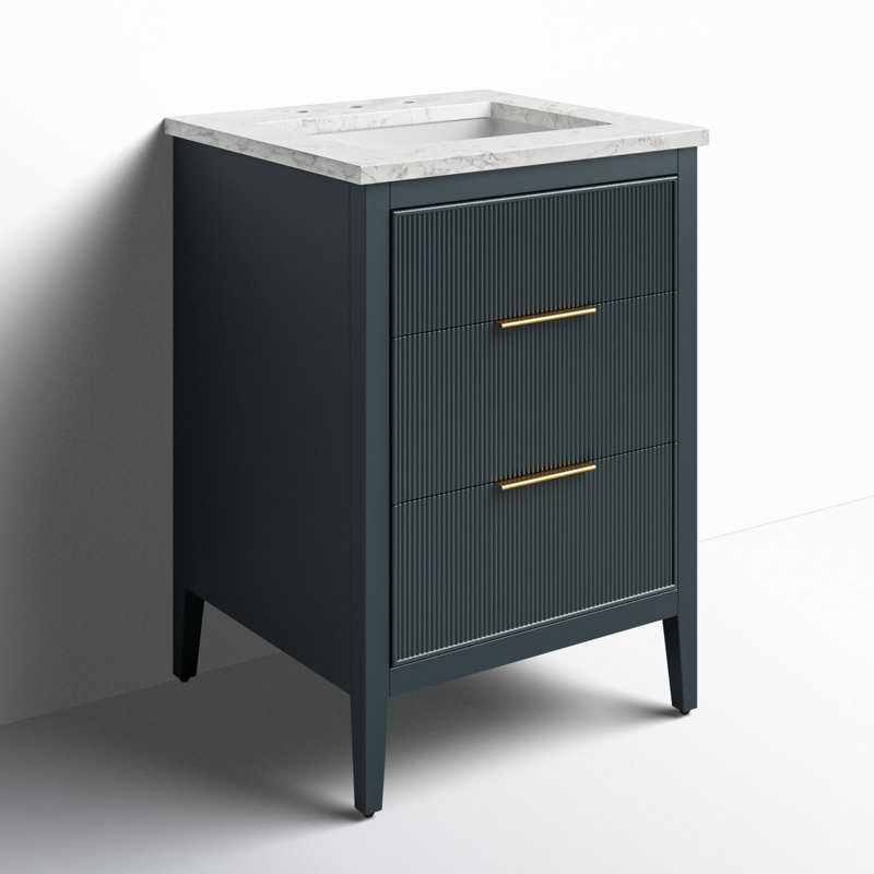 Emma 24" W Single Vanity, Vintage Blue