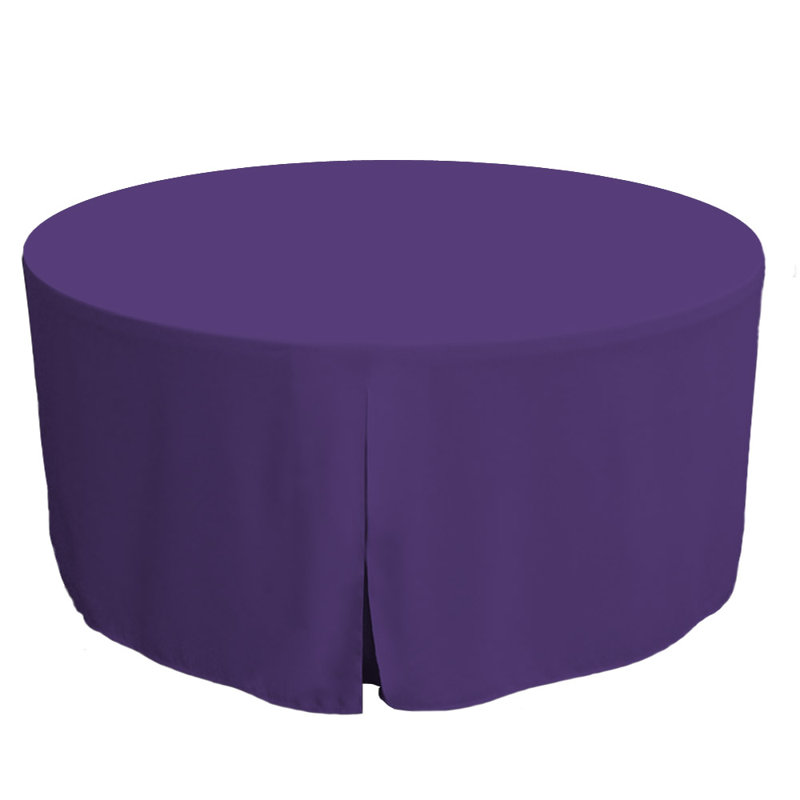 Tablevogue Round Table Cover, Violet, 60" L x 60" W