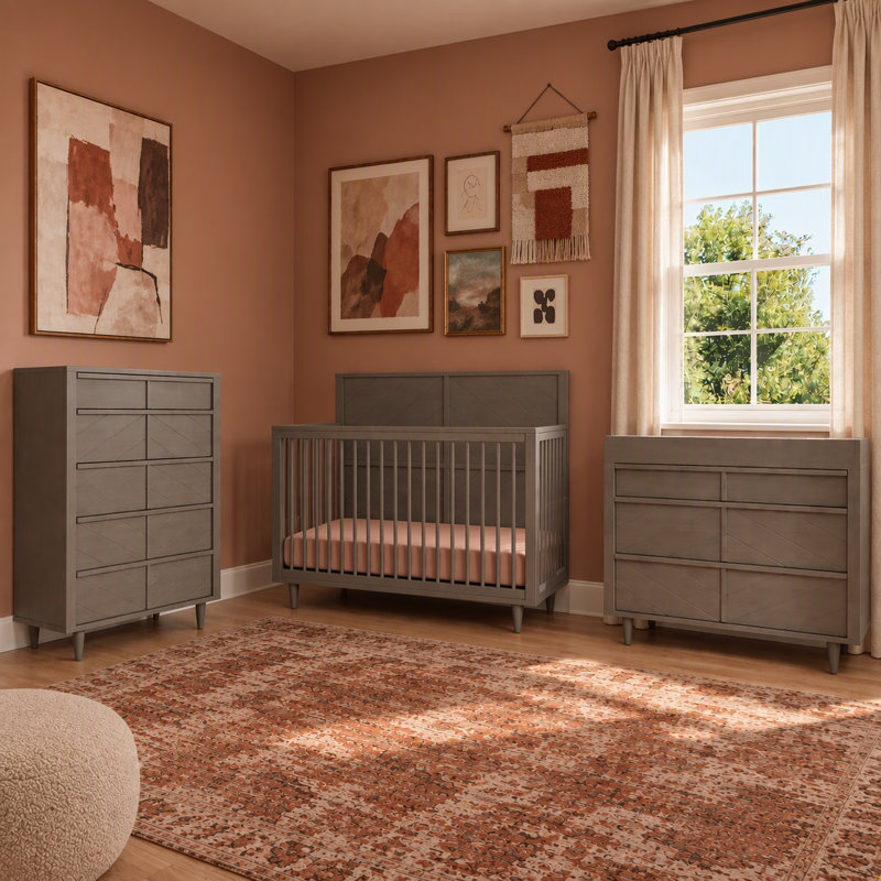 Surrey Hill 33" Wide 5 Drawer Chest, Lunar Gray