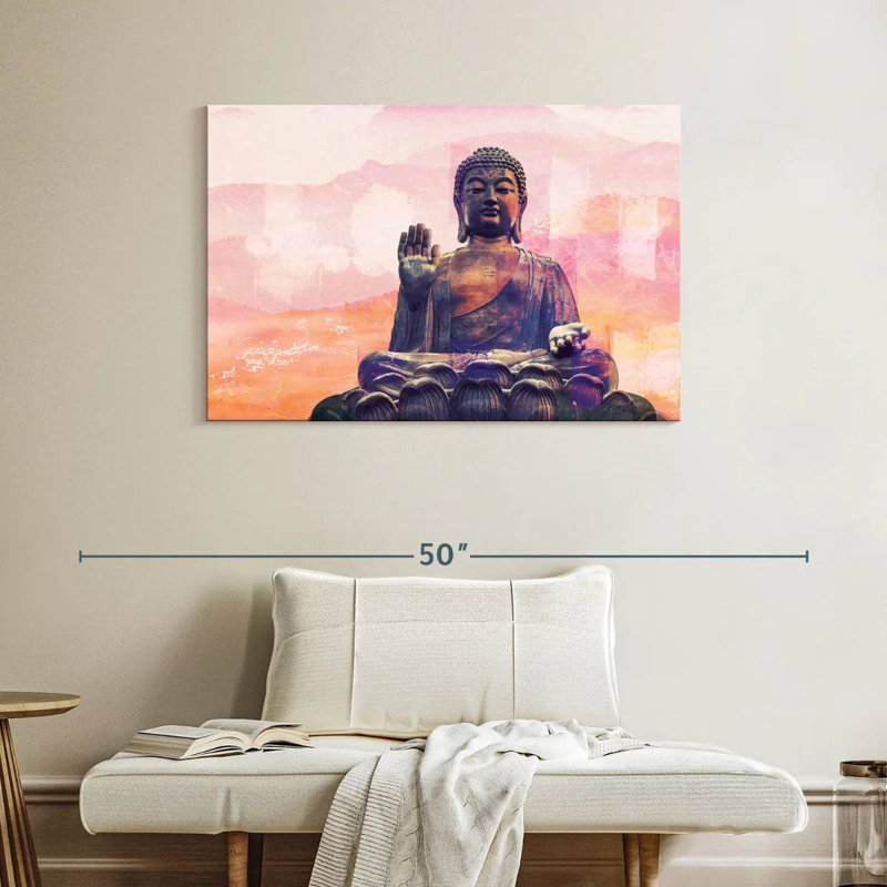 Adella Hengshan Bouddha assis, H 26 po x l 39 po