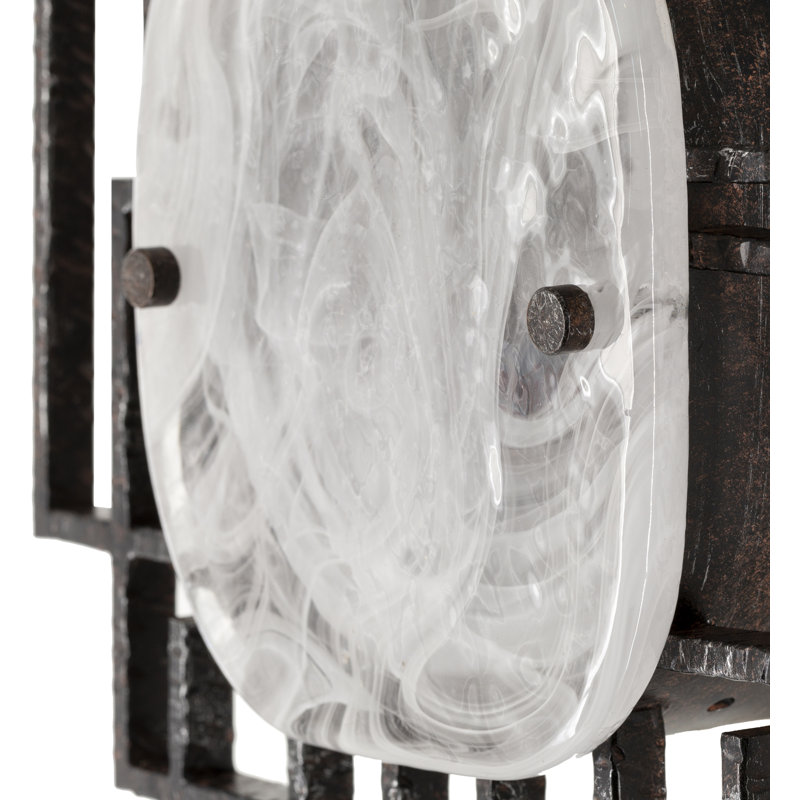 1 - Light Black, Rust Flush Mount