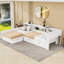 Lit plateforme simple en bois avec tablettes, tiroir, lit gigogne et station de charge-1158010645