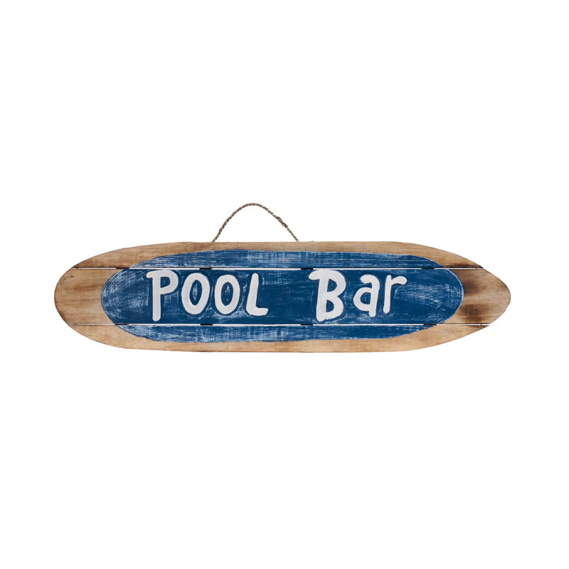 Enseigne en bois «Pool Bar» par Yamber