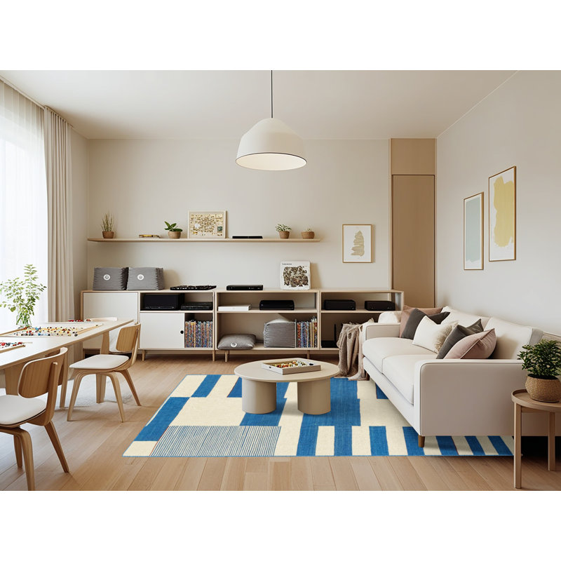 Tapis abstrait moderne 1920, Rectangle 7 pi x 9 pi