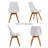 Malijah Modern Dining Chairs Set of 4 with PU Leather Cushion, Wood Frame-1145854370