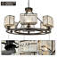 Vallonia 6 Light Dimmable Wagon Wheel Chandelier-1266907909