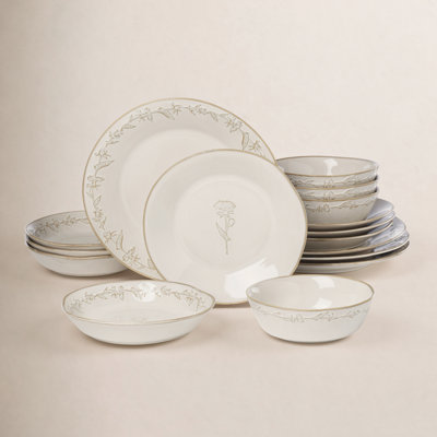 Homespun 16 Piece Dinnerware Set