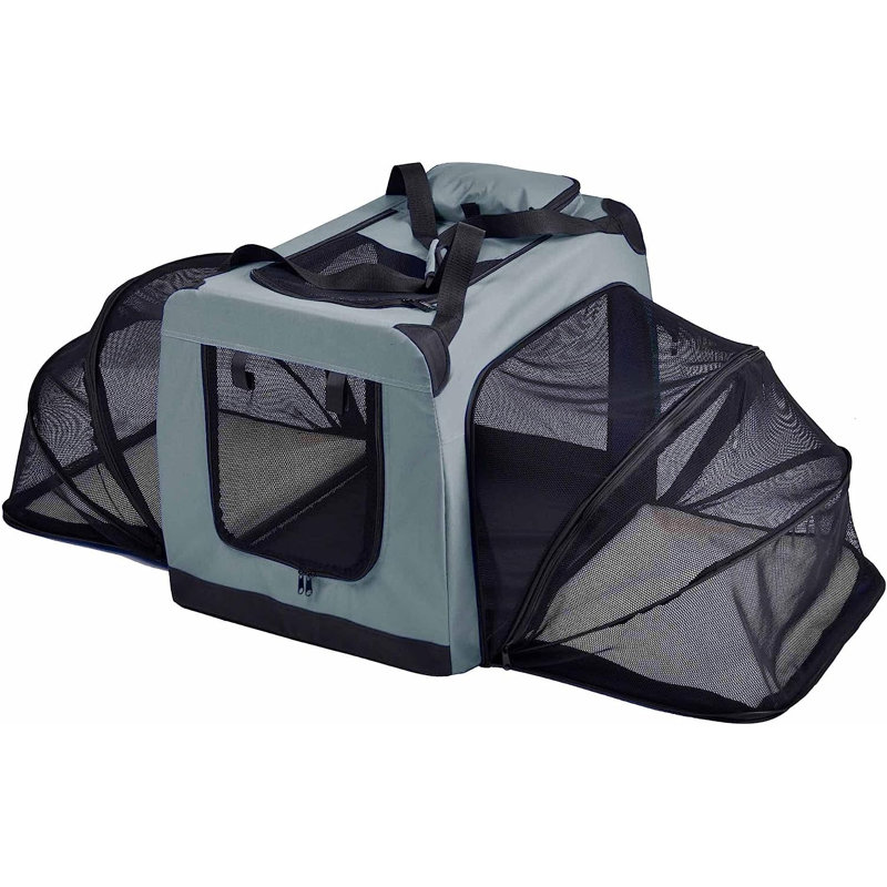 Danielys Fabric Pet Crate Cover, Gray