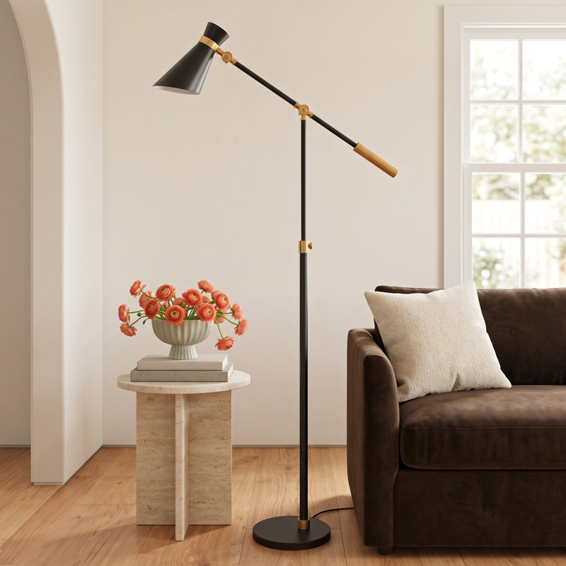 Greenbury 64 " Traditional Floor Lamp, Blackened Bronze
