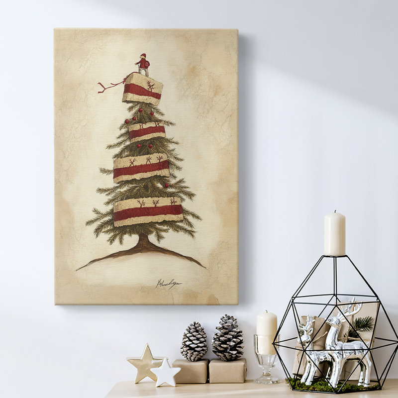 Art des Fêtes de Noël - Toile tendue avec châssis CDLVI, H 18 po x l 12 po
