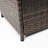 28Inch Wicker Square Fire Pit Table