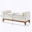 Grand repose-pieds rembourré en tissu Boucle-880304907
