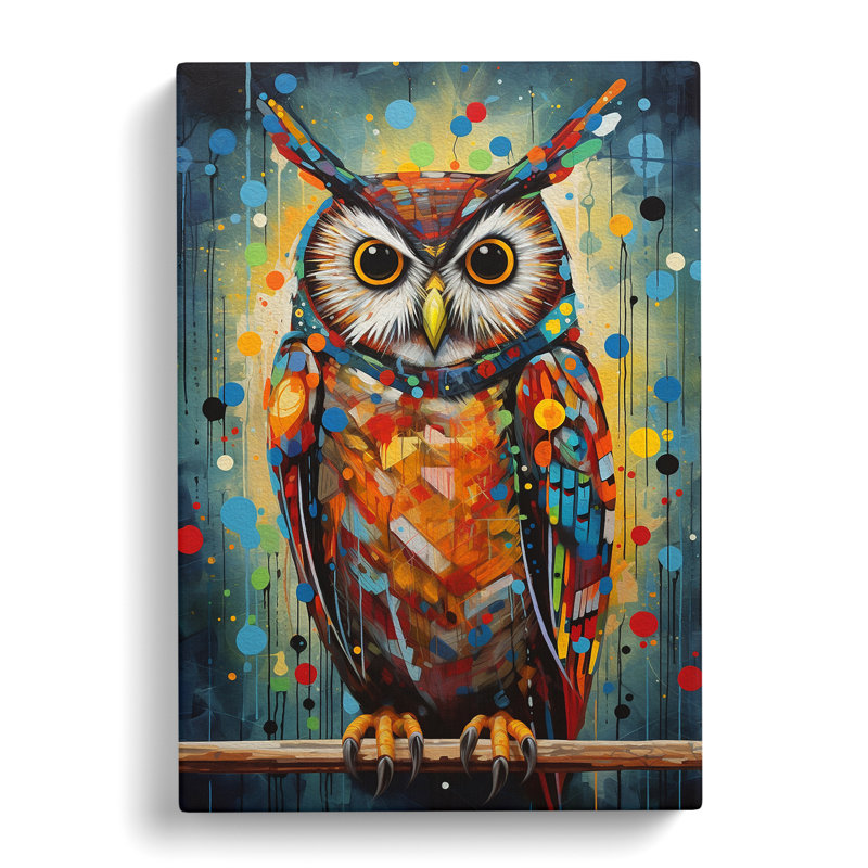 Owl Modern - Print, 76cm H x 50cm W x 3cm D