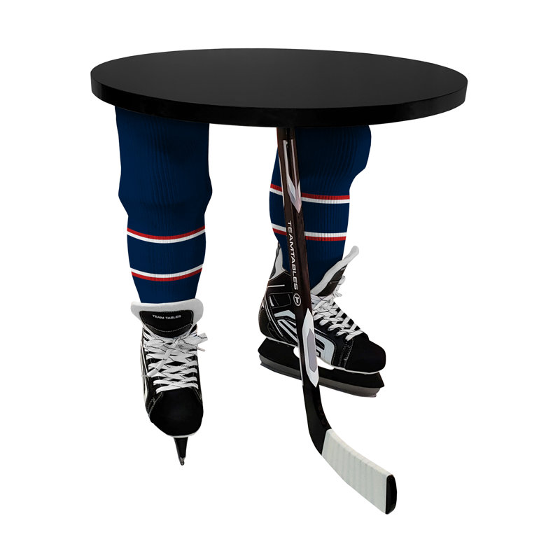 Table de bout à 3 pieds, Noir, Noir, Blue Jackets de Columbus