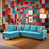 Lin bleu turquoise